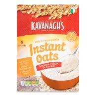 Microwaveable Instant Oats Golden Syrup Flavour 8x35g Kavanagh's